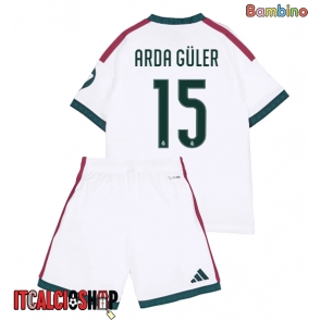 Real Madrid Arda Guler #15 Prima Maglia Bambino 2026-27 Manica Corta (+ Pantaloni corti)